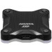Твердотельный накопитель/ ADATA External SSD SD620, 512GB, Type-C, USB 3.2 Gen2, R/W 550/500 MB/s, 80x80x15mm, Black (5 лет)