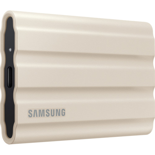 Внешние HDD и SSD Samsung External SSD T7 Shield, 1TB, Type C-to-C/A, USB 3.2 Gen2, R/W 1050/1000MB/s, IP65, 88x59x13mm, 98g, Beige (12 мес.)