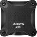 Твердотельный накопитель/ ADATA External SSD SD620, 1000GB, Type-C, USB 3.2 Gen2, R/W 520/460 MB/s, 80x80x15mm, Black (5 лет)