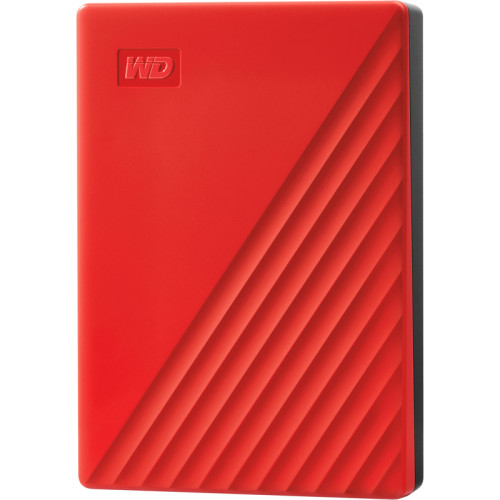 Внешние HDD Portable HDD 5TB WD My Passport (Red), USB 3.2 Gen1, 107x75x19mm, 210g /12 мес./