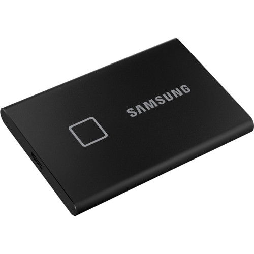 Внешние HDD и SSD/ Samsung External SSD T7 Touch, 2000GB, Touch ID, Type-C, USB 3.2 Gen2, R/W 1050/1000MB/s, 85x57x8mm, Black (12 мес.)