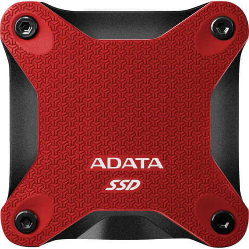 Твердотельный накопитель/ ADATA External SSD SD620, 1000GB, Type-C, USB 3.2 Gen2, R/W 520/460 MB/s, 80x80x15mm, Red (5 лет)