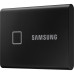 Внешние HDD и SSD/ Samsung External SSD T7 Touch, 2000GB, Touch ID, Type-C, USB 3.2 Gen2, R/W 1050/1000MB/s, 85x57x8mm, Black (12 мес.)