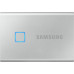 Внешние HDD и SSD/ Samsung External SSD T7 Touch, 500GB, Touch ID, Type-C, USB 3.2 Gen2, R/W 1050/1000MB/s, 85x57x8mm, Silver (12 мес.)