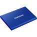 Внешние HDD и SSD Samsung External SSD T7, 1000GB, Type-C, USB 3.2 Gen2, R/W 1050/1000MB/s, 85x57x8mm, Indigo Blue (12 мес.)