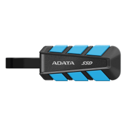 Твердотельный накопитель/ ADATA External SSD SC740, 500GB, Type-C, USB 3.2 Gen2, R/W 1050/1000 MB/s, 121.8x40.5x22.3mm, Blue (5 лет)
