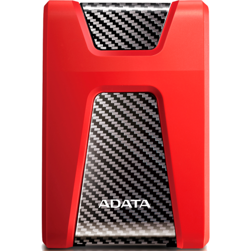 Внешний жесткий диск/ Portable HDD 2TB ADATA HD650 (Red), Silicone, USB 3.2 Gen1, 121x81x21mm, 201g /3 года/