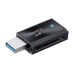 Твердотельный накопитель/ ADATA External SSD SC730, 1000GB, Type-C, Type-A, USB 3.2 Gen2, R/W 600/600 MB/s, 36.8x23.8x9.7mm, Black (5 лет)