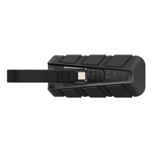 Твердотельный накопитель/ ADATA External SSD SC740, 2000GB, Type-C, USB 3.2 Gen2, R/W 1050/1000 MB/s, 121.8x40.5x22.3mm, Blue (5 лет)