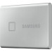 Внешние HDD и SSD/ Samsung External SSD T7 Touch, 500GB, Touch ID, Type-C, USB 3.2 Gen2, R/W 1050/1000MB/s, 85x57x8mm, Silver (12 мес.)