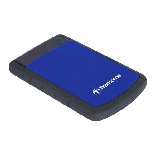 Portable HDD 2TB Transcend StoreJet 25H3 (Blue), Anti-shock protection, One-touch backup, USB 3.1 Gen1, 132x81x16mm, 191g /3 года/