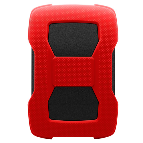 Внешний жесткий диск/ Portable HDD 2TB ADATA HD330 (Red), Silicone, USB 3.2 Gen1, 133x89x16mm, 190g /3 года/