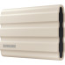 Внешние HDD и SSD Samsung External SSD T7 Shield, 1TB, Type C-to-C/A, USB 3.2 Gen2, R/W 1050/1000MB/s, IP65, 88x59x13mm, 98g, Beige (12 мес.)