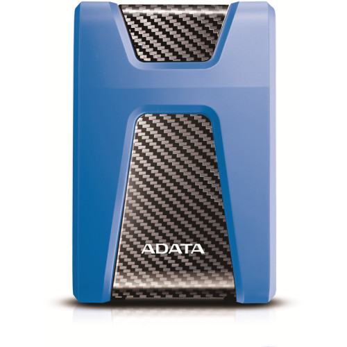 Внешний жесткий диск/ Portable HDD 2TB ADATA HD650 (Blue), Silicone, USB 3.2 Gen1, 121x81x21mm, 201g /3 года/