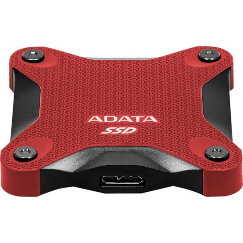 Твердотельный накопитель/ ADATA External SSD SD620, 1000GB, Type-C, USB 3.2 Gen2, R/W 520/460 MB/s, 80x80x15mm, Red (5 лет)