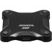 Твердотельный накопитель/ ADATA External SSD SD620, 1000GB, Type-C, USB 3.2 Gen2, R/W 520/460 MB/s, 80x80x15mm, Black (5 лет)