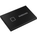 Внешние HDD и SSD/ Samsung External SSD T7 Touch, 1000GB, Touch ID, Type-C, USB 3.2 Gen2, R/W 1050/1000MB/s, 85x57x8mm, Black (12 мес.)