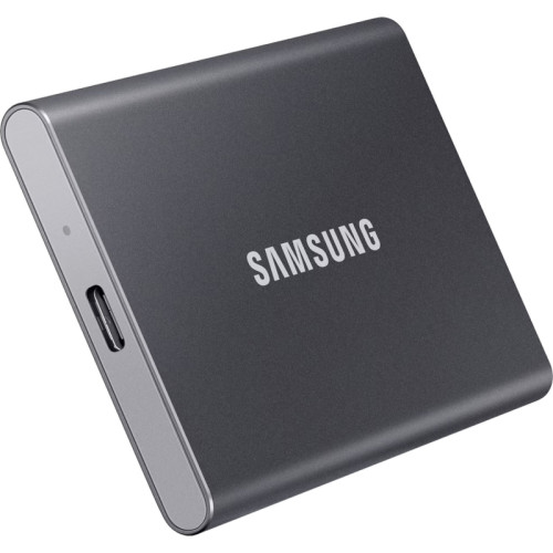 Внешние HDD и SSD/ Samsung External SSD T7, 4000GB, Type-C, USB 3.2 Gen2, R/W 1050/1000MB/s, 85x57x8mm, Titan Grey (12 мес.) Внешние HDD и SSD/ Samsung External SSD T7, 4000GB, Type-C, USB 3.2 Gen2, R/W 1050/1000MB/s, 85x57x8mm, Titan Grey (12 мес.)
