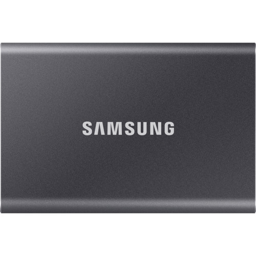 Внешние HDD и SSD Samsung External SSD T7, 1000GB, Type-C, USB 3.2 Gen2, R/W 1050/1000MB/s, 85x57x8mm, Titan Gray (12 мес.)