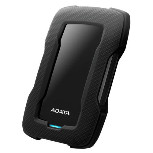 Внешний жесткий диск/ Portable HDD 2TB ADATA HD330 (Black), Silicone, USB 3.2 Gen1, 133x89x16mm, 190g /3 года/