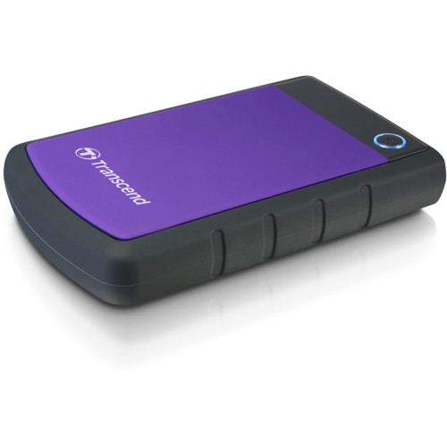 Portable HDD 4TB Transcend StoreJet 25H3 (Purple), Anti-shock protection, One-touch backup, USB 3.1 Gen1, 132x81x25mm, 298g /3 года/