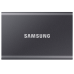 Внешние HDD и SSD Samsung External SSD T7, 2000GB, Type-C, USB 3.2 Gen2, R/W 1050/1000MB/s, 85x57x8mm, Titan Gray (12 мес.) Внешние HDD и SSD Samsung External SSD T7, 2000GB, Type-C, USB 3.2 Gen2, R/W 1050/1000MB/s, 85x57x8mm, Titan Gray (12 мес.)