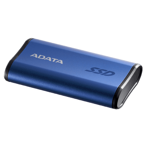 Твердотельный накопитель/ ADATA External SSD SE880, 500GB, USB 3.2 Gen2 Type-C, up to R/W 2000/2000 MB/s, 64.8x35x12.5mm, Blue (5 лет)
