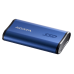 Твердотельный накопитель/ ADATA External SSD SE880, 500GB, USB 3.2 Gen2 Type-C, up to R/W 2000/2000 MB/s, 64.8x35x12.5mm, Blue (5 лет)