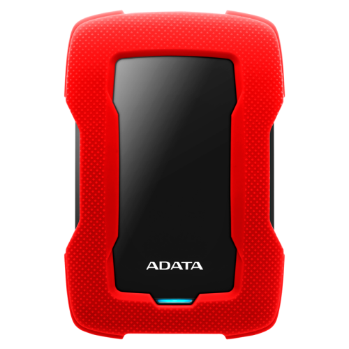 Внешний жесткий диск/ Portable HDD 1TB ADATA HD330 (Red), Silicone, USB 3.2 Gen1, 133x89x16mm, 190g /3 года/