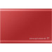 Внешние HDD и SSD/ Samsung External SSD T7, 1000GB, Type-C, USB 3.2 Gen2, R/W 1050/1000MB/s, 85x57x8mm, Metallic Red (12 мес.)