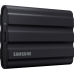 Внешние HDD и SSD Samsung External SSD T7 Shield, 4TB, Type C-to-C/A, USB 3.2 Gen2, R/W 1050/1000MB/s, IP65, 88x59x13mm, 98g, Black (12 мес.)