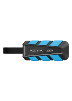 Твердотельный накопитель/ ADATA External SSD SC740, 2000GB, Type-C, USB 3.2 Gen2, R/W 1050/1000 MB/s, 121.8x40.5x22.3mm, Blue (5 лет)