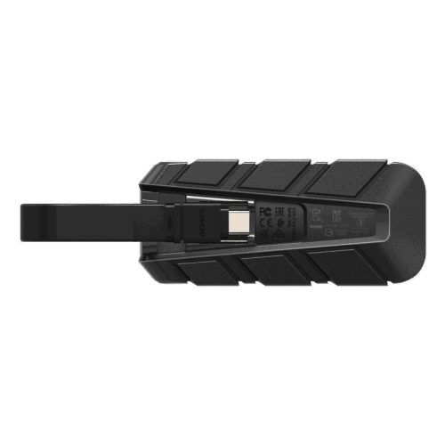 Твердотельный накопитель/ ADATA External SSD SC740, 500GB, Type-C, USB 3.2 Gen2, R/W 1050/1000 MB/s, 121.8x40.5x22.3mm, Blue (5 лет)