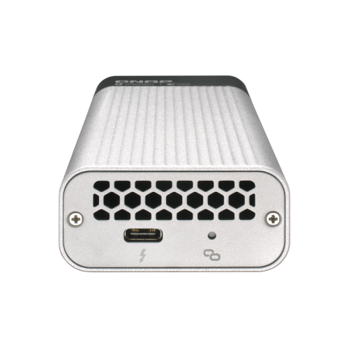 Плата расширения/ QNAP QNA-T310G1T Single port Thunderbolt 3 to single port 10GbE NBASE-T RJ-45 adapter, bus powered, 10Gbps; 5Gbps; 2.5Gbps; 1Gbps; 100Mbps