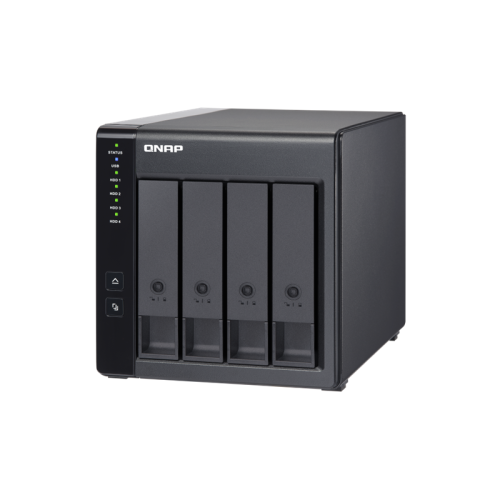 Полка расширения сетевого хранилища без дисков/ channel QNAP DAS TR-004 4 Bay 2.5/3.5 SATA  Type-C USB 3.1 Gen 1 (5 Gb/s ) Direct Attached Storage with Hardware RAID