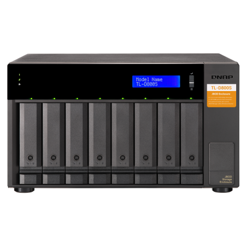 Полка расширения сетевого хранилища без дисков/ SMB QNAP TL-D800S SATA expansion enclosure, 8-tray 3,5