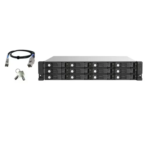 Полка расширения сетевого хранилища без дисков/ ENTERPRISE QNAP TL-R1220Sep-RP SAS expansion module, 12 bays 3.5 