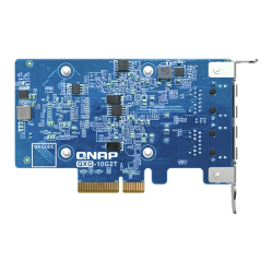 Сетевая карта/ QNAP QXG-10G2T Dual-port BASET 10GbE network expansion card; low-profile form factor; PCIe Gen3 x4