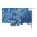 Сетевая карта/ QNAP QXG-10G2T Dual-port BASET 10GbE network expansion card; low-profile form factor; PCIe Gen3 x4