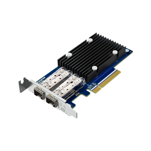 Сетевая карта/ QNAP QXG-10G2SF-X710 LAN Expansion Card, PCIe Gen3 x8, 2 x SFP+ ports (10Gbps/1Gbps)