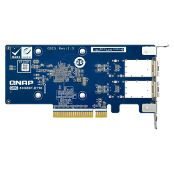 Сетевая карта/ QNAP QXG-10G2SF-X710 LAN Expansion Card, PCIe Gen3 x8, 2 x SFP+ ports (10Gbps/1Gbps)