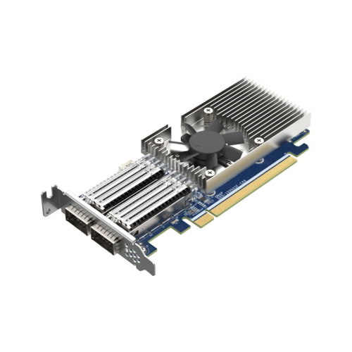 сетевая карта/ QNAP QXG-100G2SF-CX6 Dual Port 100 GbE SFP28 Network Card PCIe Gen4 x16