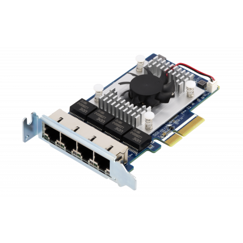 Сетевая карта/ QNAP QXG-5G4T-111C Quad Port 5 GbE RJ-45 Network Card, PCIe Gen3 x4