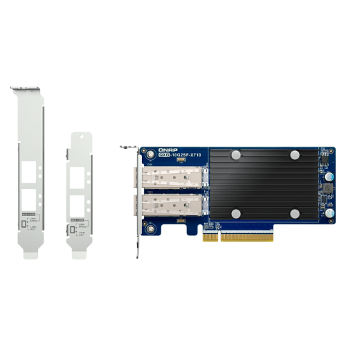 Сетевая карта/ QNAP QXG-10G2SF-X710 LAN Expansion Card, PCIe Gen3 x8, 2 x SFP+ ports (10Gbps/1Gbps)