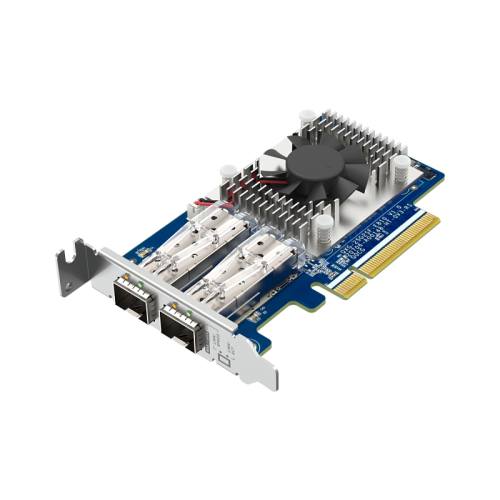 Сетевая карта/ QNAP QXG-25G2SF-E810 Dual Port 25Gbps/10Gbps SFP28 PCIe Gen4 x8