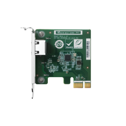 Сетевая карта/ QNAP QXG-2G1T-I225 1-port 2.5 GbE network expansion card, Controller I225-LM,  PCIe Gen2 x1, 3 x Brackets included (Full-height, Low-profile and Specialized for QNAP NAS)