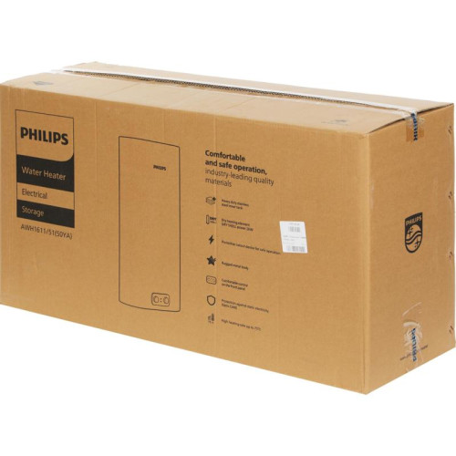 Водонагреватель Philips YA AWH1611/51(50YA) 2кВт 50л электрический настенный/белый Водонагреватель Philips YA AWH1611/51(50YA) 2кВт 50л электрический настенный/белый