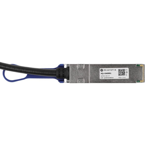 Кабель DAC MikroTik XQ+DA0001 100Гбит/с пассив. 1м черный QSFP28-QSFP28