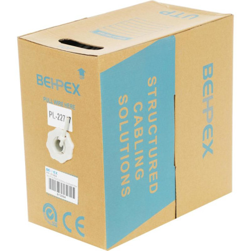 Кабель сетевой UTP4PCU UTP 4 пары cat.5E solid 0.50мм Cu 305м