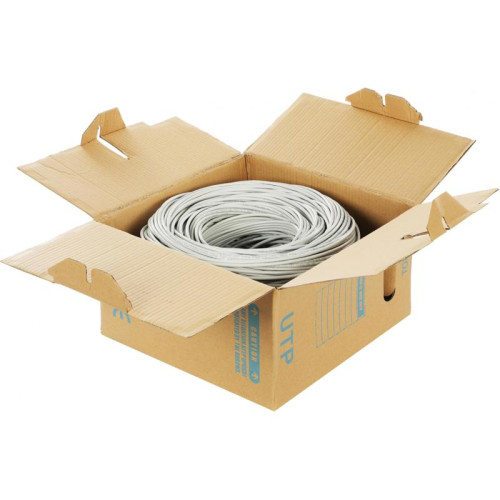 Кабель сетевой UTP4PCU UTP 4 пары cat.5E solid 0.50мм Cu 305м